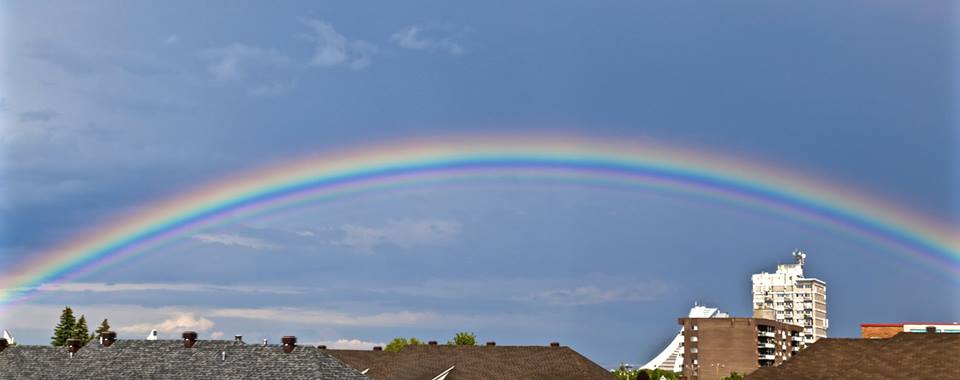 Super arc-en-ciel sur Montréal