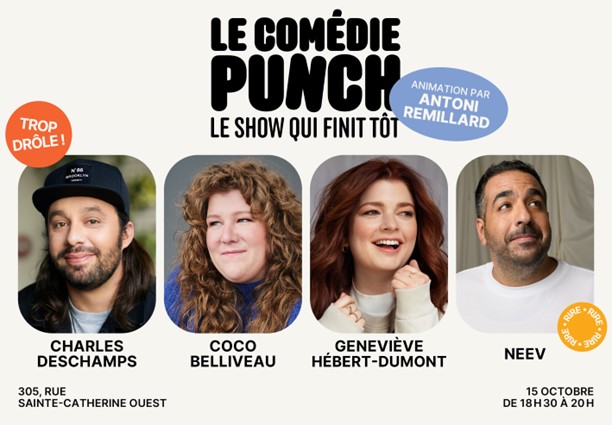 evenko lance des nouvelles soirées d’humour à Montréal